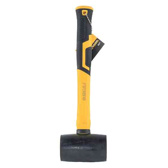 Киянка гумова чорна 340 г фібергласова ручка SIGMA (4317351) Київ