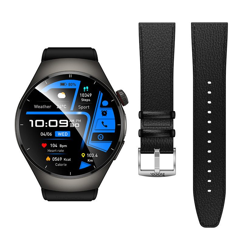 Смарт-часы HOCO Y40 38mm. 315 mAh. IP68 Smart watch(call version) Black Одесса - изображение 6