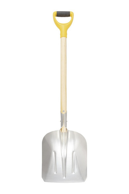 Лопата совкова MASTERTOOL 280х380х1100 мм сніг/зерно з алюмінію з дерев'яною ручкою та держаком 14-6279 Ровно - изображение 2
