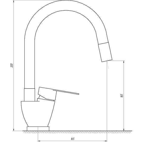 Змішувач для кухні MixMIRA MAIN MSM-203SB Київ