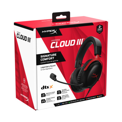 Наушники HyperX Cloud III Black-Red (727A9AA) Винница - изображение 2