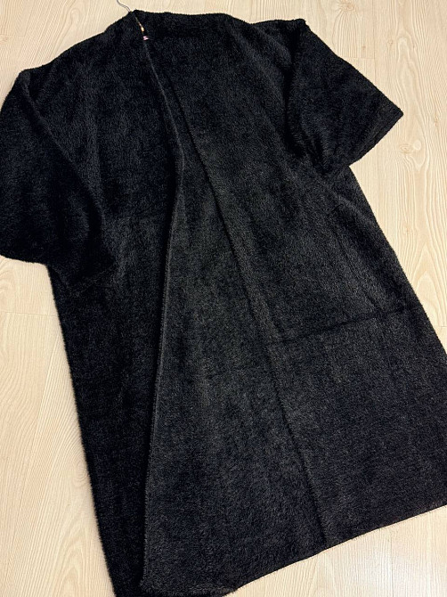 Кардиган женский Fancy Matinee 30740 ангора длинный с карманами, черный, one size Одесса - изображение 10