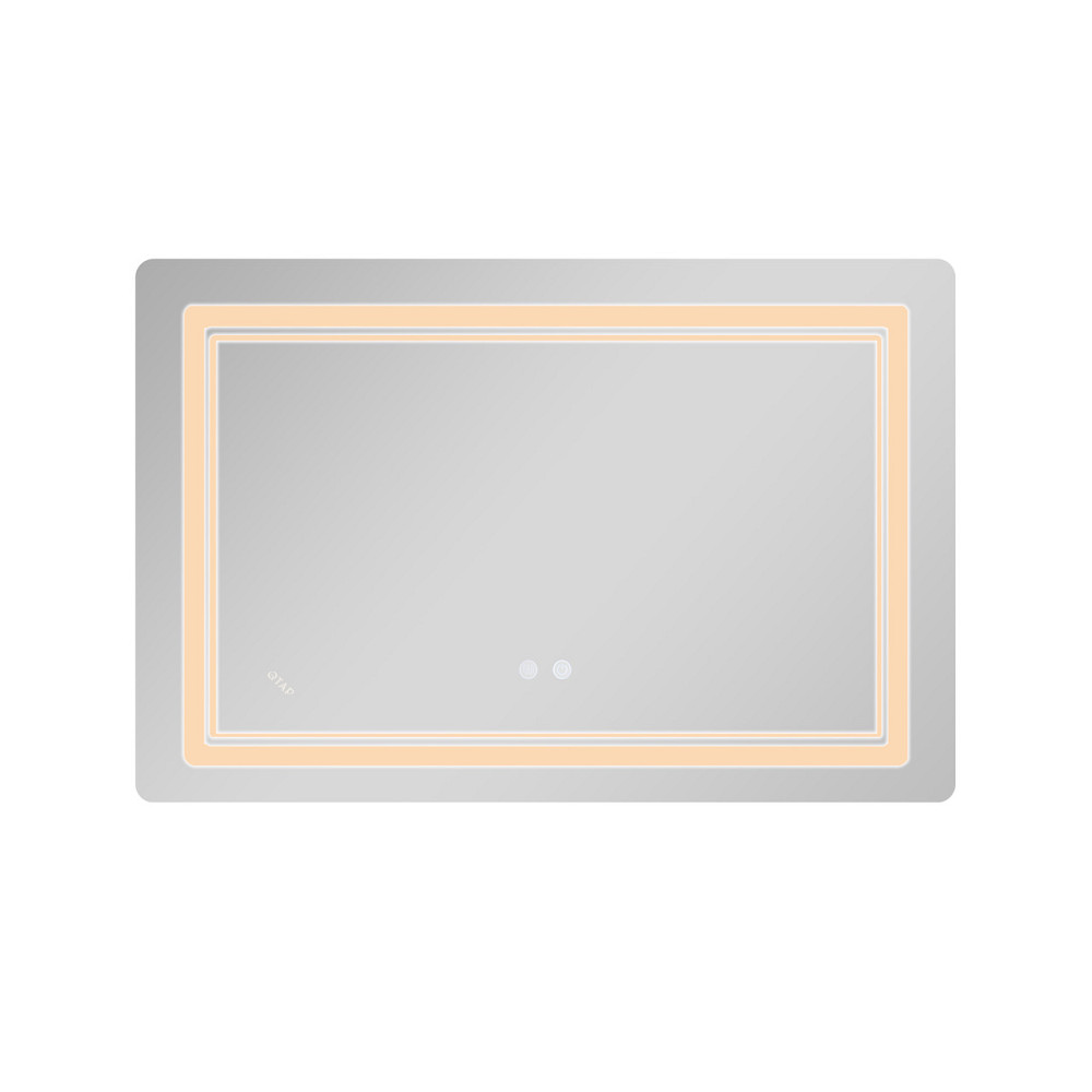 Дзеркало Qtap Cardinal (CA2) 800х600 з LED-підсвіткою Touch, з антизапотіванням, з димером, темп. кольору (3000-6500K) Reverse Київ - фото 5
