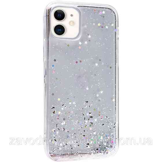 IPhone 12 12Pro Чохол прозорий Блискітки Stars Одеса