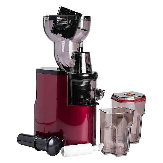 Соковижималка шнековая для томатов 300 Вт 2 скорости Красная Sokany JE-25 Киев