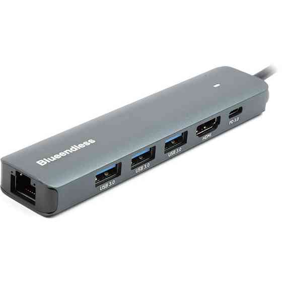 Концентратор USB Type-C Blueendless Space Grey (CA913909) ( Сірий ) Харків