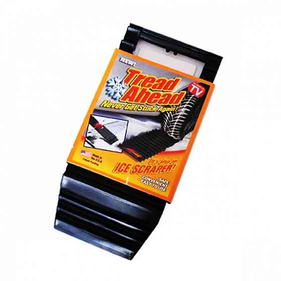 Антипробуксовочная подставка трап противоскольжения под колесо и скребок для льда автомобильный Tread Ahead Винница