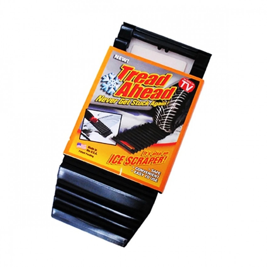 Антипробуксовочная подставка трап противоскольжения под колесо и скребок для льда автомобильный Tread Ahead Винница - изображение 1