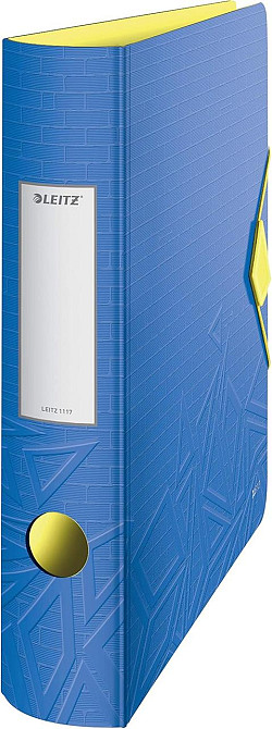 Папка Leitz 11160020 Quality Folder 180° A4 корешок 82 мм эластичная застежка синяя Киев - изображение 1