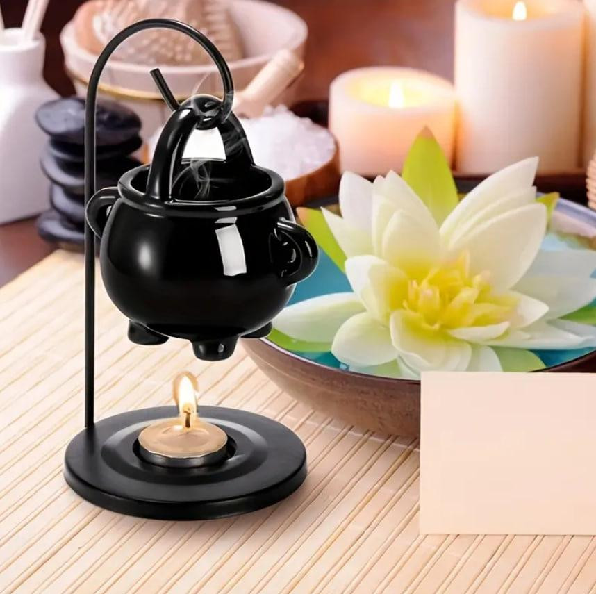 Керамічна аромалампа для свічок, Підвісна масляна лампа для ароматерапії з керамічним дифузором. Київ - фото 1