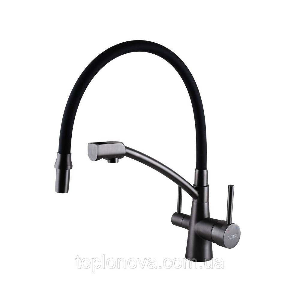 Змішувач для кухні під осмос Globus Lux LAZER GLLR-0700-11-GRAPHITE Чернівці - фото 4