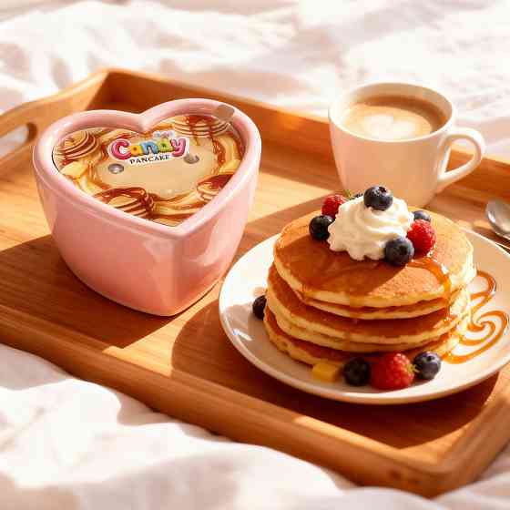 Масажна свічка з ароматом панкейка Candy Pancake у формі серця, 70 мл Sex Aura Київ