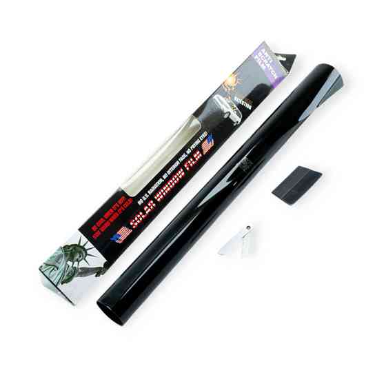 Плівка тонувальна американка 0.5x3m ultra super dark black (src антиподряпин) металізована Мукачево