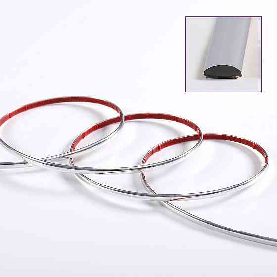 D-образный молдинг 3м х 8мм х 4мм Серебро (D) SW-00001552 Днепр