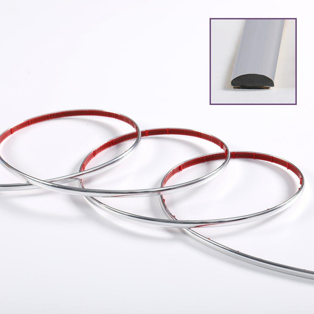 D-образный молдинг 3м х 8мм х 4мм Серебро (D) SW-00001552 Днепр - изображение 2