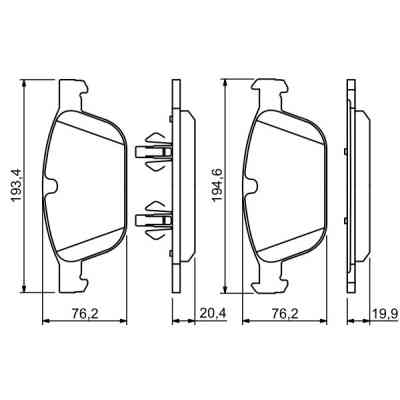 Гальмівні колодки Bosch 0 986 494 305 Вінниця