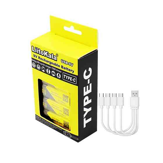 Акумулятор LiitoKala Lii-USB-9V type-C 1100mah Київ