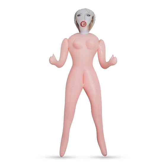 Секс-лялька з 3 отворами Crushious CRISTINA The Inflatable Nurse, бежева, 155 см Sex Aura Київ
