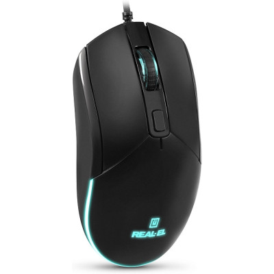 Мышка REAL-EL RM-515 USB Black (EL123200059) Винница - изображение 7
