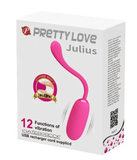 ПЕРЕЗАРЯЖАЕМОЕ ВИБРОЯЙЦО PRETTY LOVE «JULIUS» 12 режимов вибрации Sex Aura Киев - изображение 10
