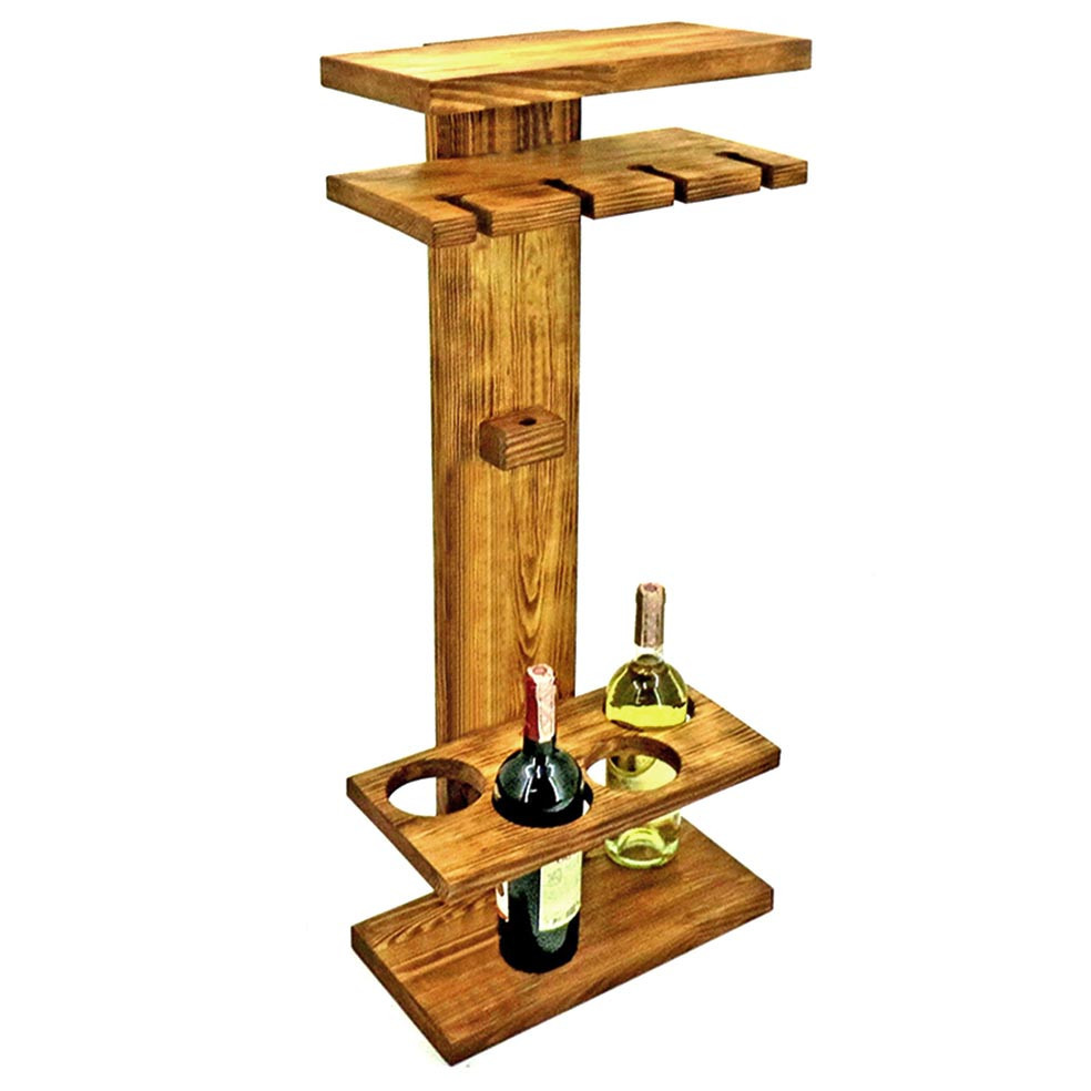 Настенная винная полка 