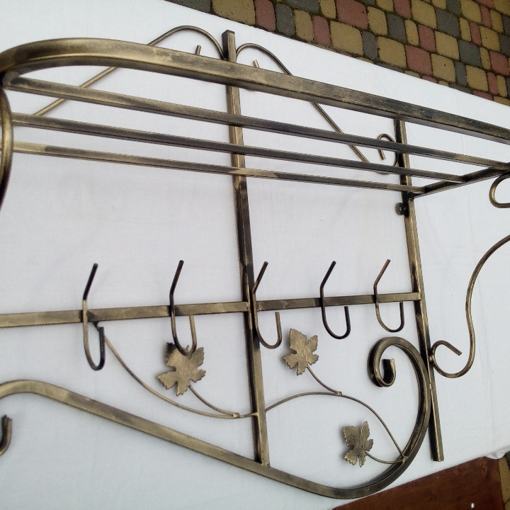 Вішалка кована настінна «Профіль середній» (M-029) для одягу Київ - фото 4