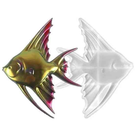 Молд силіконовий рибка Скалярія 205 на 260 мм сірий Київ