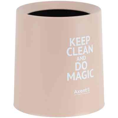 Кошик для паперів Axent Настільний контейнер для сміття, круглий, персиковий (2131-42-A) Вінниця