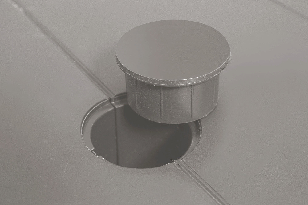 Стіл для саду пластиковий розсувний BICA Bergen, сіро-бежевий Київ - фото 7