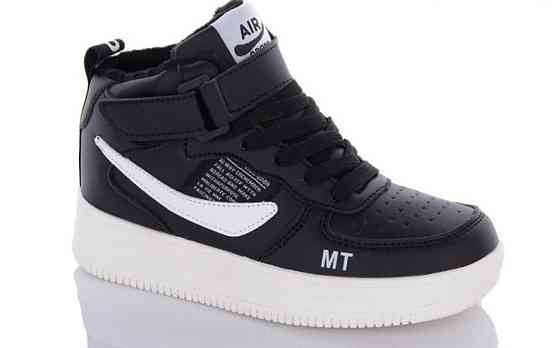 Детские демисезонные кроссовки хайтопы унисекс на флисе Найк 33,34 Николаев