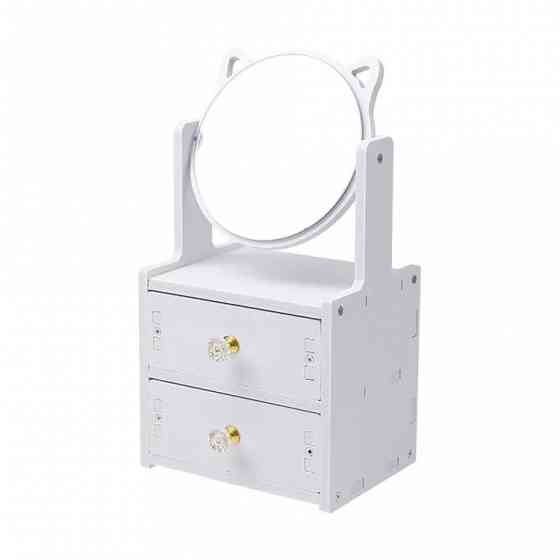 Настольный комод для косметики и украшений с зеркалом 18х14х27 см Винница