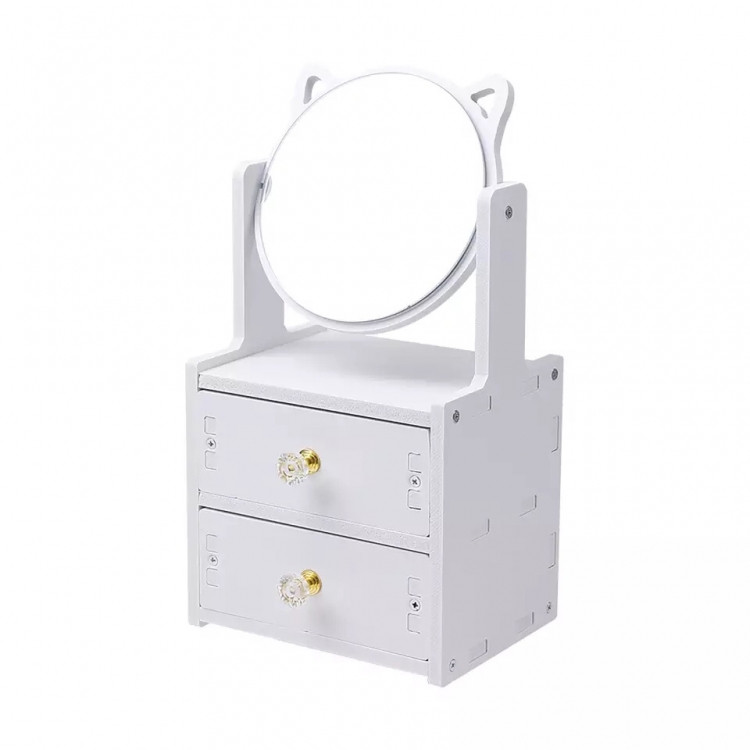 Настольный комод для косметики и украшений с зеркалом 18х14х27 см Винница - изображение 1