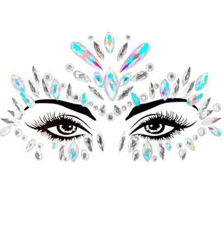 Стрази наклейки на обличчя та тіло one size різнобарвний Київ