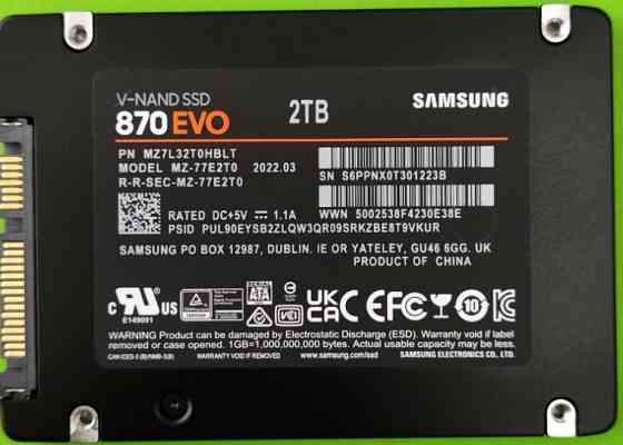 SSD Samsung 870 EVO 2TB SATA Харків