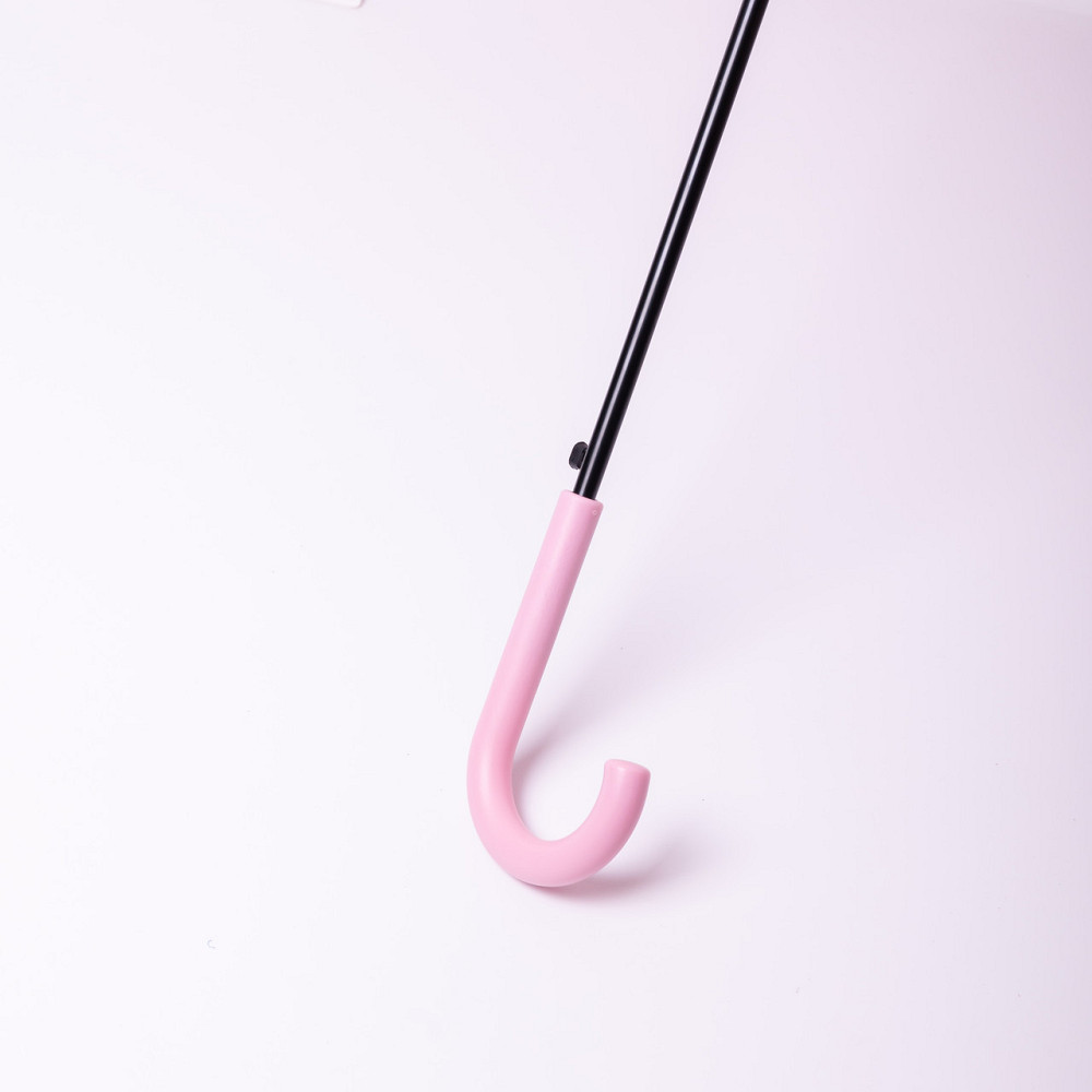 Классический детский зонт-трость полуавтомат из полиэстера прочный надежный 8 спиц диаметр 94 см Розовый HP-23-11P Киев - изображение 2