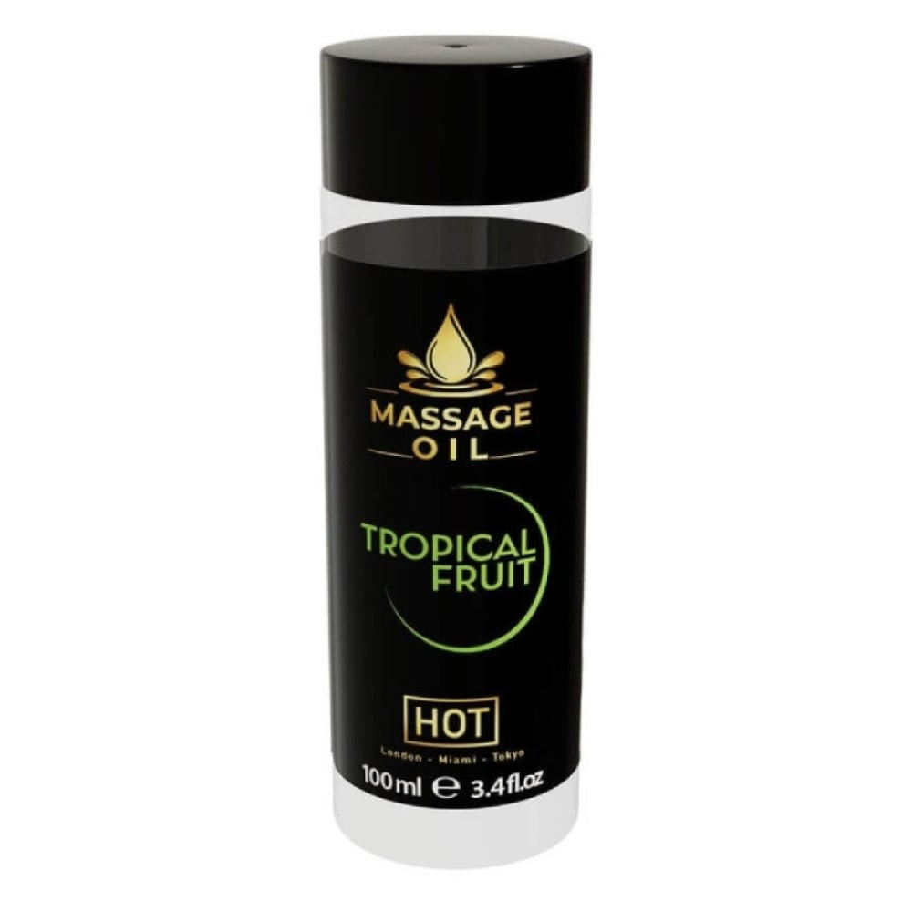 Массажное масло HOT Massage Oil Tropical Fruit с ароматом тропических фруктов, 100 мл Sex Aura Киев - изображение 1