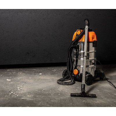 Пылесос строительный Neo Tools 1600Вт, 18 кПа, 35л, HEPA, колеса, 7.5кг (04-739) Винница - изображение 10