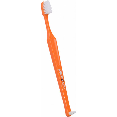 Дитяча зубна щітка Paro Swiss M27 середньої жорсткості, Помаранчева (7610458097440-orange) Вінниця - фото 1
