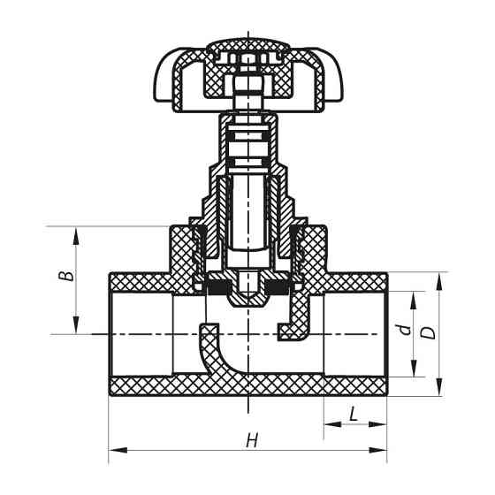 Кран вентильний 25 Koer PPR K0184.PRO (KP0238) Київ