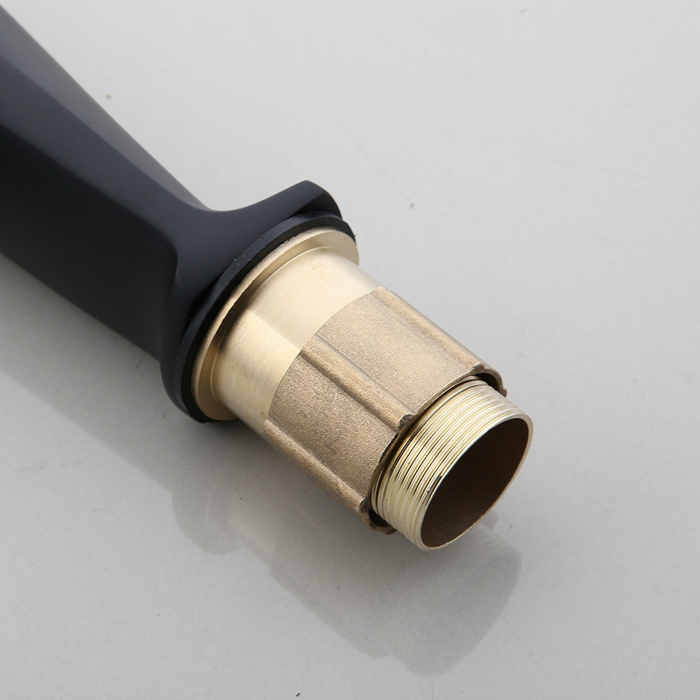 Дизайнерский смеситель для раковины однорычажный, горизонтальный монтаж WanFan Черный Каменец-Подольский - изображение 5