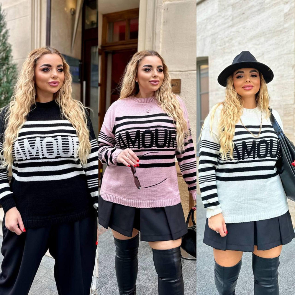 Жіночий модний двоколірний светр. 44-56р Київ - фото 4