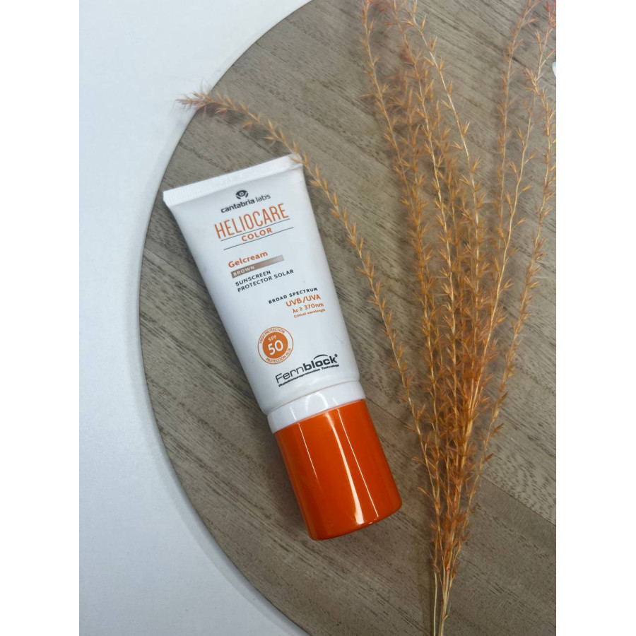 Тональний сонцезахисний гель-крем для нормальної та сухої шкіри (тон темний) HELIOCARE Color Gelcream SPF 50 CANTABRIA, 50 мл Дніпро - фото 2