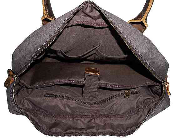 Сумка текстильна Vintage 20062 Сіра Київ