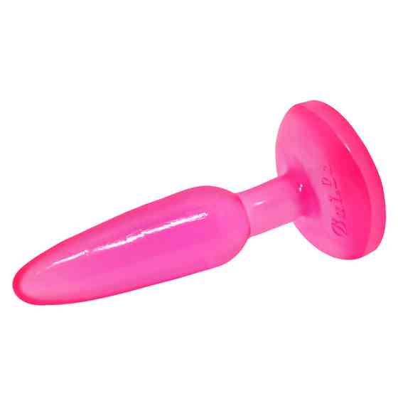 Анальная пробка на присоске BAILE Butt Plug, розовая, 14 × 3.5 см Sex Aura Киев