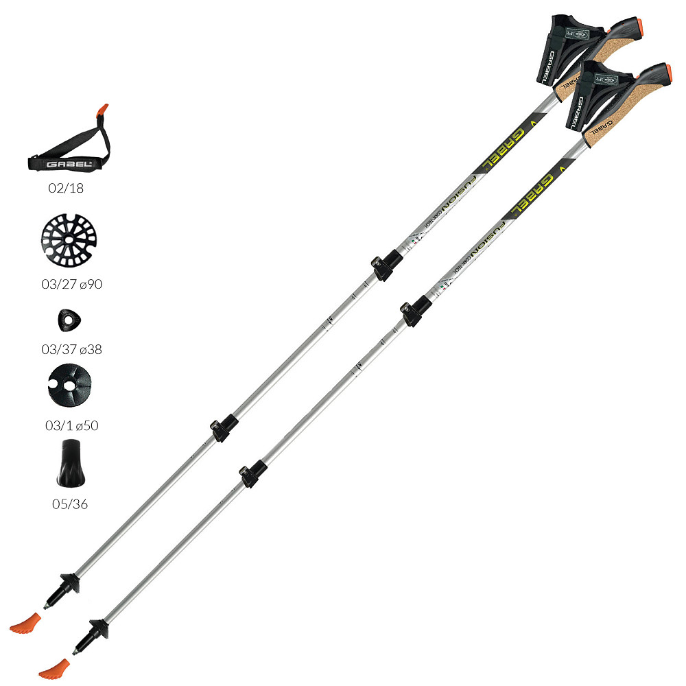 Палки для скандинавской ходьбы Gabel Fusion Cork-Tech (7008361510000) Вінниця - фото 1