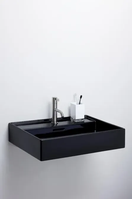 Раковина  Laufen Kartell By 50X46Cm Czarny Połysk (H8103320201041) Київ - фото 1