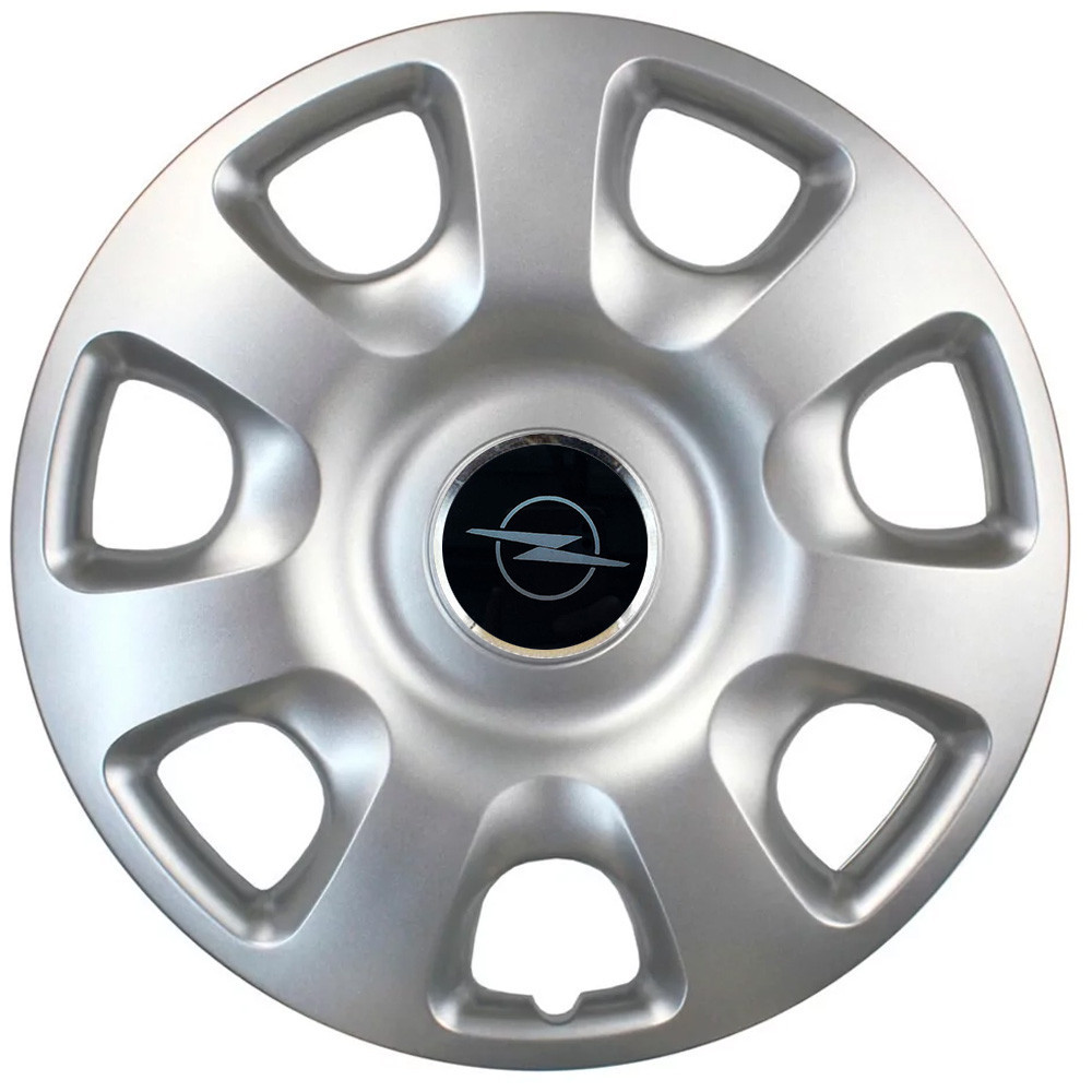Автомобильные модельные колпаки R15 Opel NEW 336 4шт, SJS, серебристые Киев - изображение 1