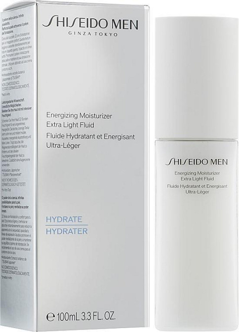Зволожувальний флюїд для обличчя Shiseido Men Energizing Moisturizer Extra Light Fluid 100ml Слов'янськ - фото 2