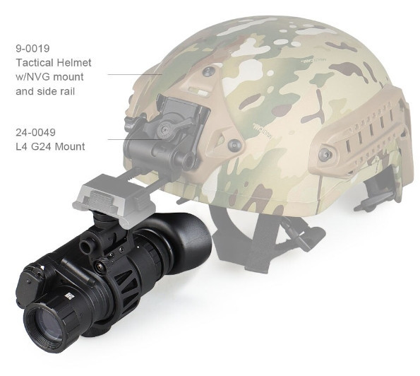 Монокуляр нічного бачення PVS-14 (до 400м) із кріпленнями Mount на шолом Вінниця - фото 6