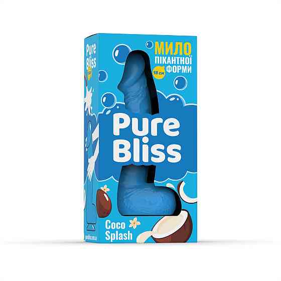 Мыло член Pure Bliss Coco Splash Blue, 18 см Sex Aura Киев